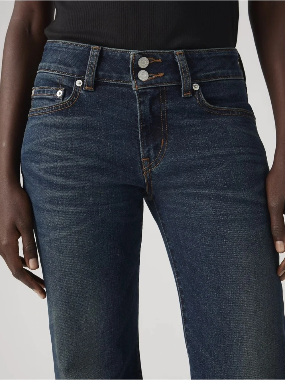 Levi's Superlow Flare Dark Jeans Dark Indigo - Picture 4 of 8